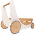Kinderfeets 2-in-1 houten opbergkar en loopwagen - Wit Tangara Groothandel voor de Kinderopvang Kinderdagverblijfinrichting0